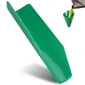 Flexible Oil Funnel 14.7" x 6.7" | Reusable Flex Funnels for Spill-Free Oil Change Tools | Automotive Use on Cars, Trucks, Motorcycles (Green)