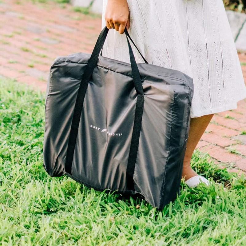 Slumber Deluxe Portable Rocking Bassinet - Charcoal Tweed