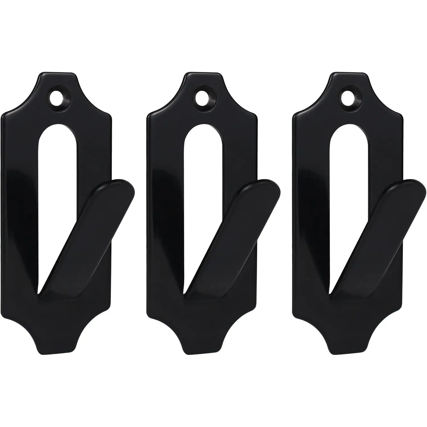3 Pack European Style Mount Skull Hanger Deer Skull Hangers Euro Wall Mount Bracket Hook Complete with Simple Easy Installation Kits for Indoor Outdoor Small Game Animals Mule(Black) - Home Improvement.