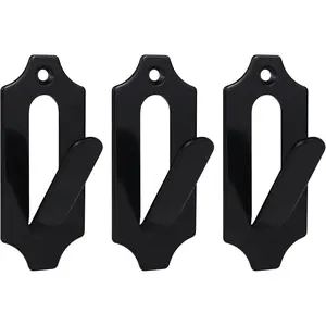 3 Pack European Style Mount Skull Hanger Deer Skull Hangers Euro Wall Mount Bracket Hook Complete with Simple Easy Installation Kits for Indoor Outdoor Small Game Animals Mule(Black) - Home Improvement.