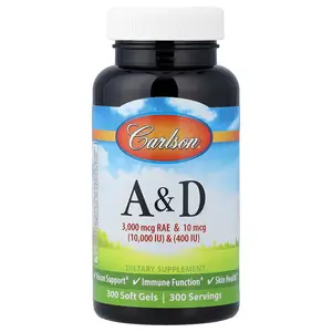 Carlson Vitamins A & D, 300 Soft Gels