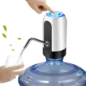 Water Dispenser for 5 Gallon Bottle - Rechargeable Water Pump for 5 Gal Jug, BPA-Free, Food Grade Silicone Hose, Stainless Steel Spout - 30-40 Days Battery Life, Easy One Switch Operation for Kitchen Outdoor Camping Office