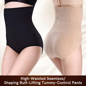 Women's High Waist Body Shaper Shorts Slimming Corset for Perfect Fit Tummy Control Seamless Smooth Shapewear Girdle Panty All Season Wear Basic Minimalist Ladies Underpants Casual Compression Fiber Shaper Clothes Dress Womenswear