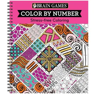 Brain Games - Color by Number: Stress-Free Coloring (Pink)