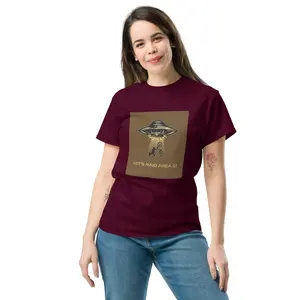 Let’s Raid Area 51 Classic Crew Neck Comfortsoft T-Shirt For Women