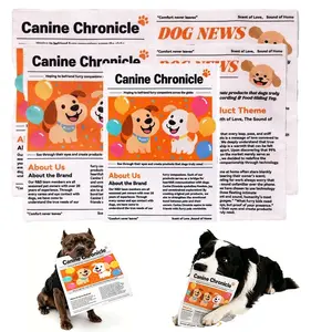 Dog Newspaper Toy Crinkle Indestructible for Boredom Relief Interactive Chew Pet ite Training Set Tear Washable Companion Tissue with Puppies Small Doggie Poodle