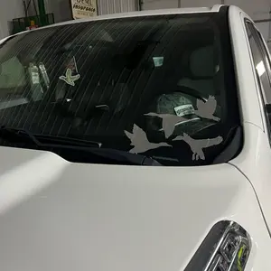 Chrome Flying Ducks Decal