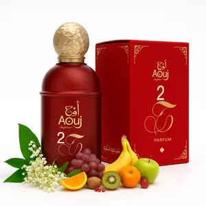 Aouj Love 2 Unisex Perfume - Premium 100ml Arabic Fragrance with Ambroxan Fruit & Lily of the Valley - Long Lasting Eau de Parfum for Men & Women - Elegant Gift - Fresh Floral Scent