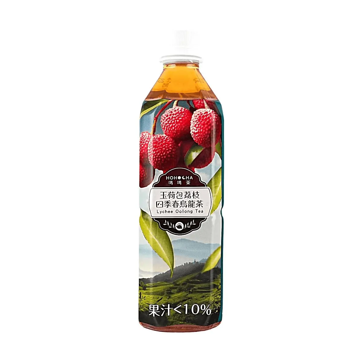 HOHOCHA Taiwan Lychee Oolong Tea Drink - 490ml, Authentic Taiwanese Four Seasons Oolong with Real Lychee Flavor