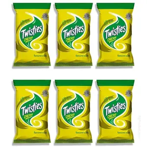 FIJI Twisties Snacks (Pack of 6 x 100g) Unique CHICKEN Poulet Flavor Snack, Favorite Snack Of The Pacific Islanders - Imported From FIJI