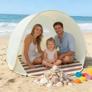 Portable Pop Up Beach Tent UPF 50+ UV Protection Sun Shelter for Baby Kids Adults Instant Shade Tent for Beach Camping Outdoor