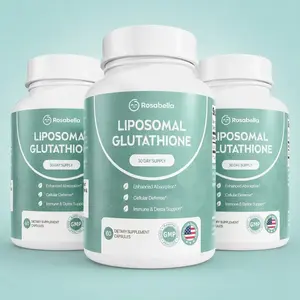 Liposomal Glutathione Capsules -Skin Glow, Immune & Detox Support (60 Count) Rosabella