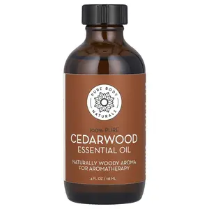 Pure Body Naturals 100% Pure Essential Oil, Cedarwood, 4 fl oz (118 ml)