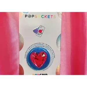 Ice Blue Heart Pop Socket | 16.99