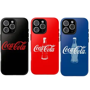 Summer Soda Drink Coca Cola Phone Case Two-In-One Drop-Resistant Mobile Phone Case Protection, For IPhone 17-11, Pro Max, Pro Plus, and Samsung S26 25 24 23 Safety Case