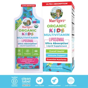 MaryRuth's Sugar Free Kids Multivitamin - Liquid Vitamins for Kids - Immune Support Supplement - Cognitive Health - USDA Organic - Vegan - 14 Servings
