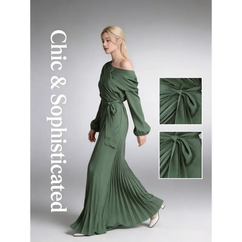 green emerald velvet dress Barong Warehouse WS25 - Baro't Saya Organza Pina Filipiniana