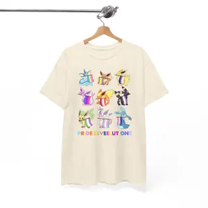 Pride Evolutions T-Shirt, LGBTQ+ Support Graphic Tee, Queer Identity and Inclusivity Shirt, Colorful Rainbow Pride Design for Allies and Members