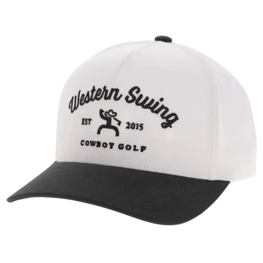 Hooey Western Swing White & Black Trucker Cap 2536T-WHBK