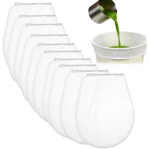 10 Pcs Disposable Paint Strainer Bags, 1 Gallon Paint Filter Strainer with Elastic Opening for Paint Bucket & Hydroponics