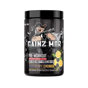 Gainz Mob blackberry lemonade pre-workout Supplement Fitness Optimum