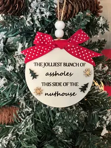 Jolliest Bunch Ornament, A Christmas Story, Engraved Ornament, Christmas Ornament, Funny Ornament