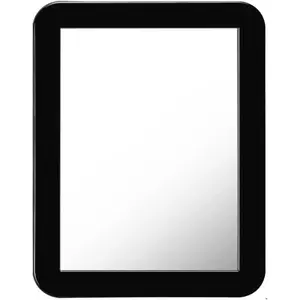 Magnetic Small Locker Mirror 5" x 7" Magnetic Mirror for School Locker Bathroom Workshop Toolbox Office Cabinet Locker Accessories Black