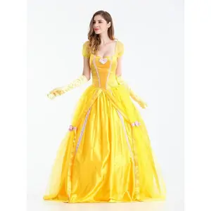 Edge Trendsetter Halloween costume belle princess dress adult beauty and the beast  dress cos show costume