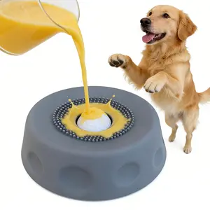 Slow Feeder Lick Bowl for Dogs Non-Slip Suction Cup Tongue Cleaning