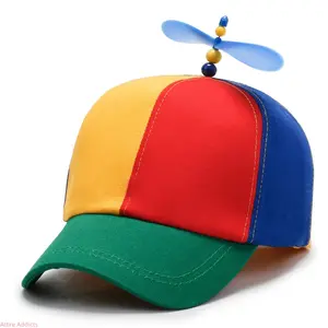 2026 New Four Season Fashion Color Block Baseball Cap With Propeller For Men Women Outdoor Casual Sun Protection Light Luxury Summer Cute Cool US Design