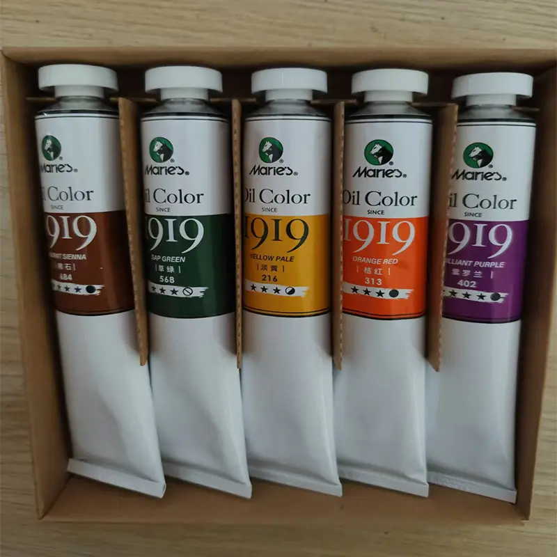 Popular 5 colors (Grass Green, Burnt Sienna, Yellow Ochre, Vermilion, Violet)