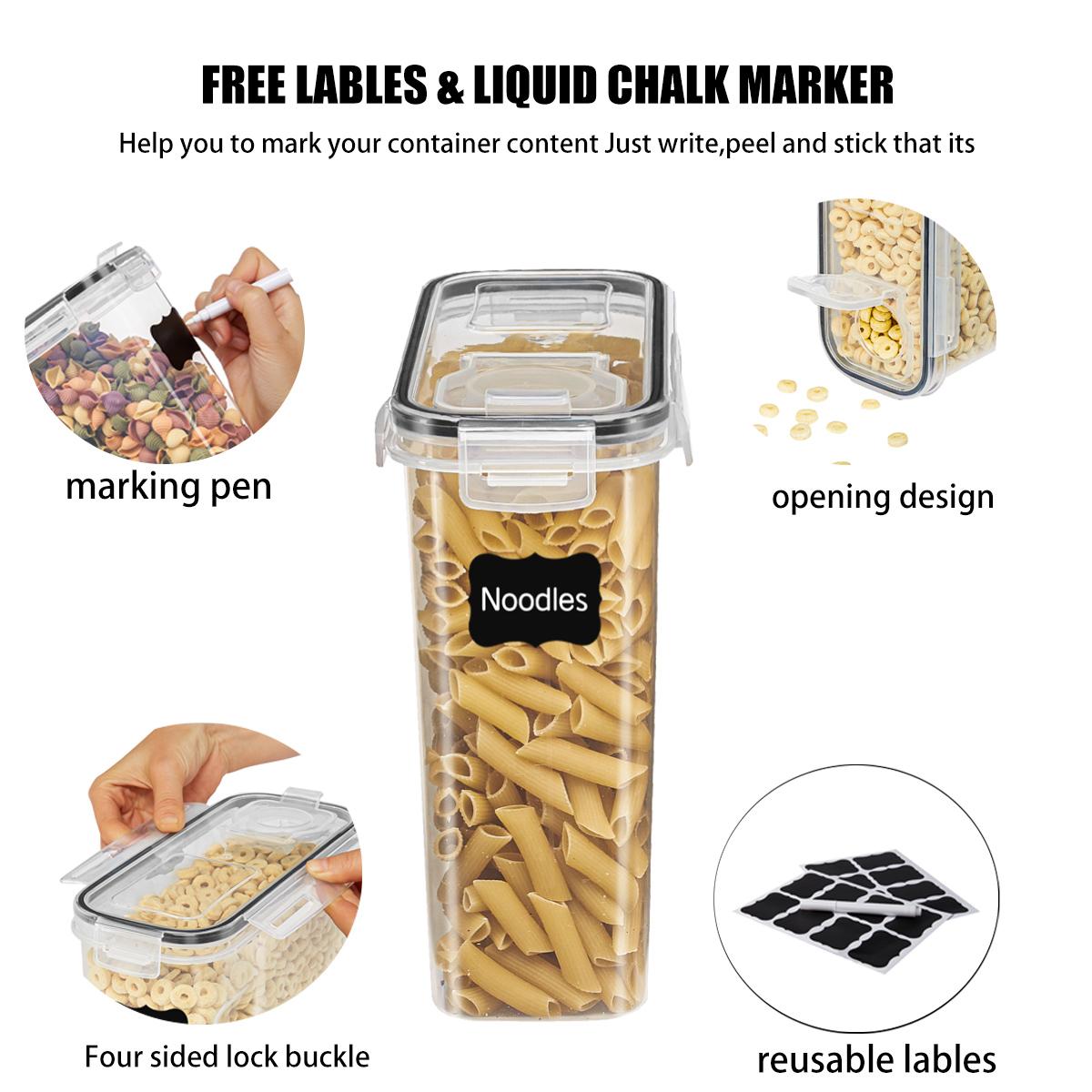 Mothers Day Gift Moisture Proof Transparent Plastic Storage Box with Holes Airtight Grain Containers Dispenser Rice Bucket Dog Food Bin Food Grade for Kitchen Organization