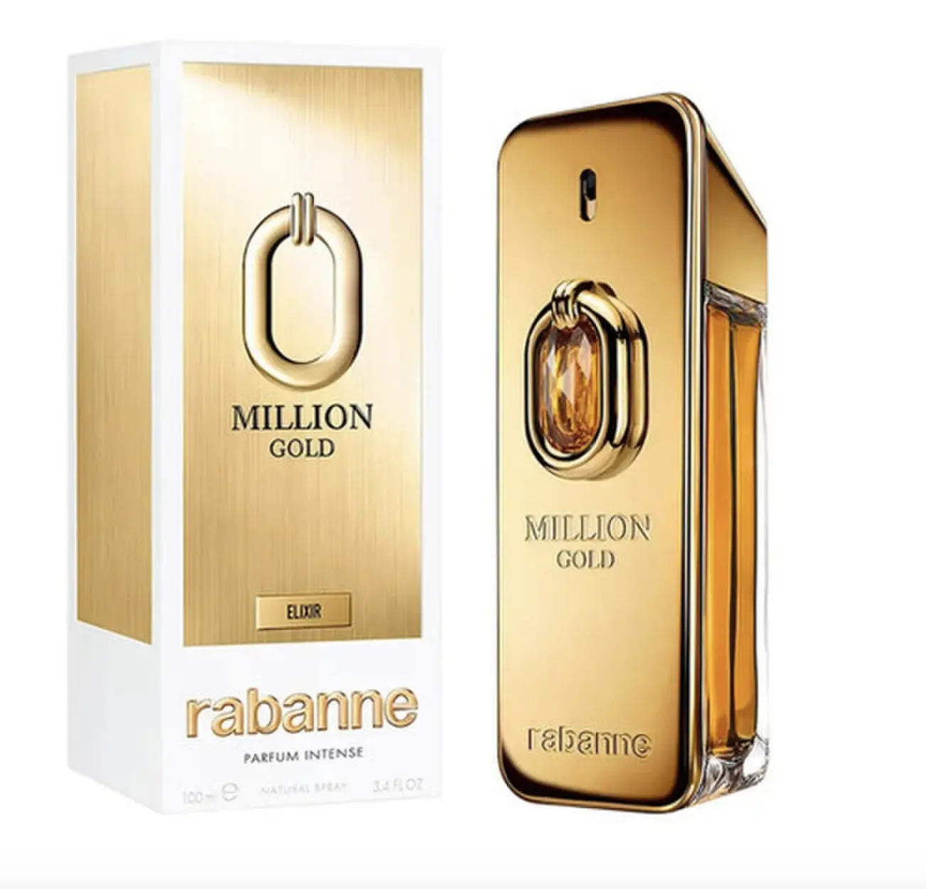 Paco Rabanne Million Gold Elixir Parfum Intense 3.4 oz-100ml  Sp Men- FINAL SALE