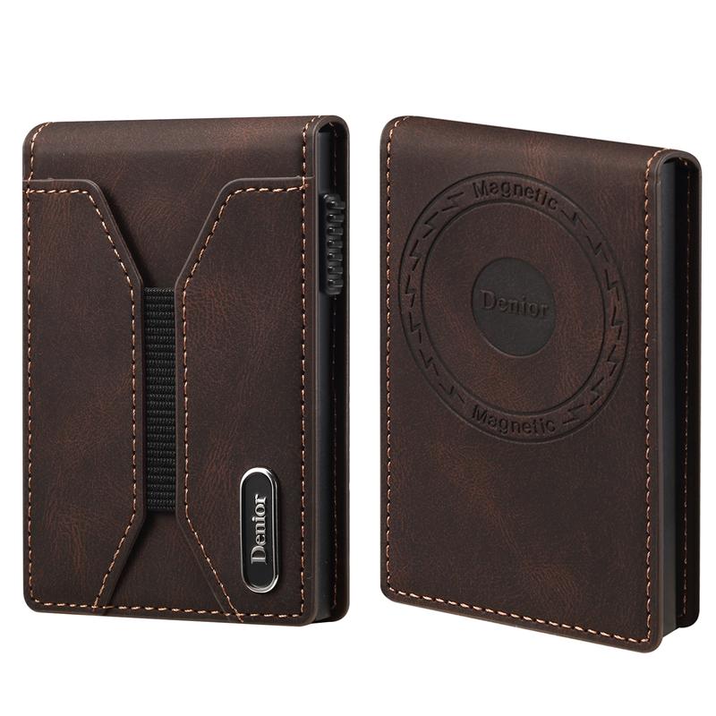 Denior MagSafe Magnetic Wallet: A Card Case for Credit Cards, ID Cards and RFID-Protected Cards. It can hold 6-10 cards, is easy to carry, and this large-capacity card case is compatible with iPhone 17/16/15/14/13/12 series.