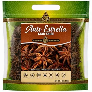 Anís Estrella (Star Anise) Whole Pods – Premium Natural Spice, 4oz Aromatic Herbal Tea & Cooking Ingredient