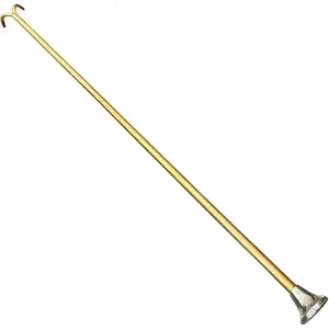 Antique Gold Blow Poke Fireplace Tool 32 Inch, Fire Blowing Stick Split Type Compact Fire Starter, Handmade Fire Blow Stick, Fire Poker Blower Stick, Fire Blower, Stoke Your Fire Easily in Fireplace