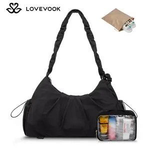 【NEW IN】LOVEVOOK Gym Bag for Women, Sports Duffel Bag,Weekender Travel Bag with Wet Pocket, Water Resistant Sports Gym Tote Bags with Hidden Yoga Mat Holder