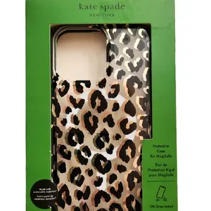 Kate Spade Leopard Print Protective Case for iPhone 15 Pro
