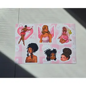 Pretty Girl Sticker Sheet
