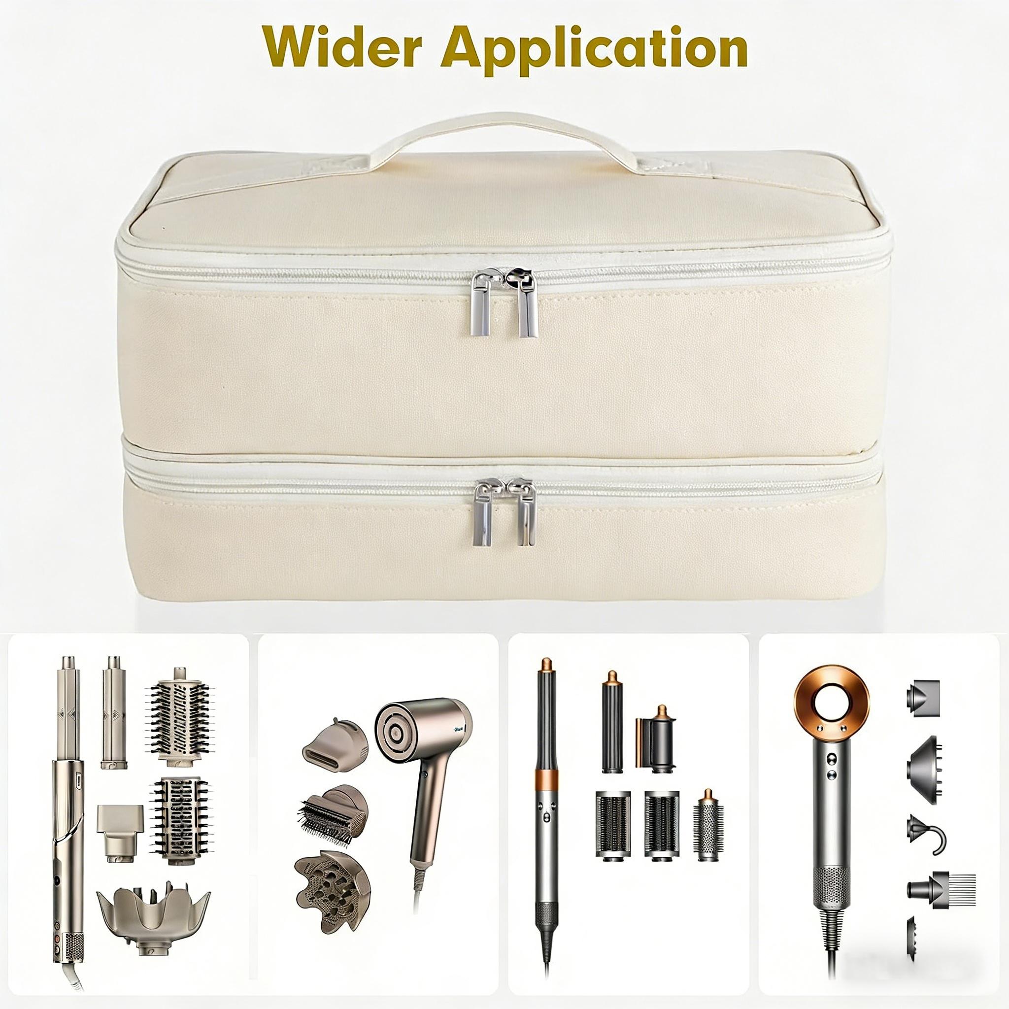 Carrying Case for Shark Flex Style Dyson Airwrap Supersonic Hair Dryer Double-Layer Travel Storage Bag Also for Revlon Hair Dryer Brush Hair Accessories Tools