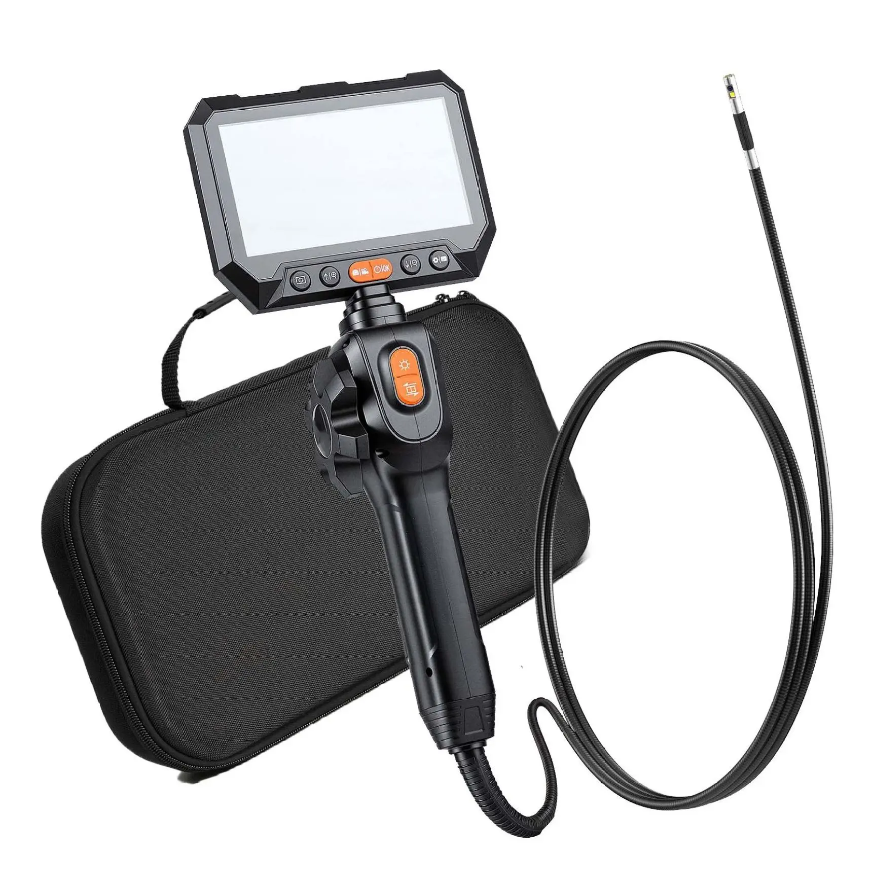 1080P Dual Lens Endoscope, 4.9FT Articulating Borescope Inspection Camera Default