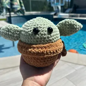 Baby alien crocheted amigurumi handmade plushie stuffy