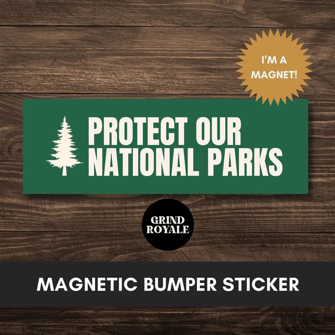 Protect National Parks Car Magnet Bumper Sticker,Progressive Liberal,Political Bumper Sticker,Anti Trump Sticker,Leftist Sticker, Anti MAGA