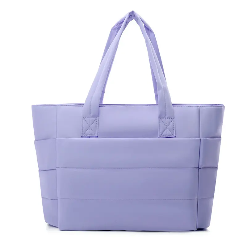 BIGWIG 20L Puff Sleeve Women Puffy Handbag, Quilted Laptop Shoulder , Lightweight and Practical, with Multiple Compartments for Workplace Storage and Zipper Closure, Perfect for Travel, Work, The Beach, The Gym, or Shopping, clinical bag