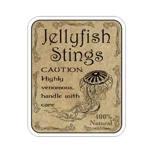 Jellyfish Stings Apothecary Label