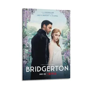 Bridgerton Poster for Bedroom Aesthetic Canvas Wall Art Living Room Posters Painting Picture Print Modern Family Decor Artist Bathroom Poster