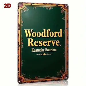Vintage Aluminum Home Bar Sign 8x12 Inch Retro Kentucky Bourbon Wall Decor Plaque for Man Cave Pub Gift Vintage Plaque Decoration