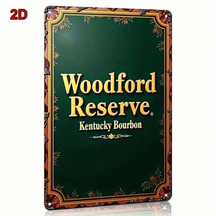 Vintage Aluminum Home Bar Sign 8x12 Inch Retro Kentucky Bourbon Wall Decor Decorative Plaque for Man Cave Pub Gift Vintage Plaque Decoration