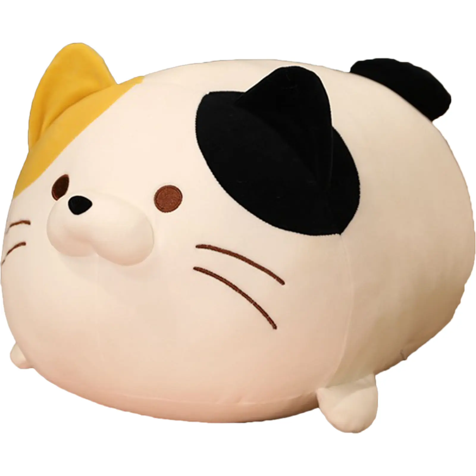 COSGOO Official 14 Inch Cute Soft Fat Tabby Cat Kitten Stuffed Animals Cat Kitten Plush Toys Cat Kitten Plushies Throw Pillow Cat Kitten Hugging Cuddly Cat Kitten Doll Pillow Gift for Kids and Lovers