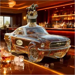 Valentine’s Day Gift for Him – Car-Shaped Whiskey Decanter Set, Glass Liquor Decanter for Whiskey, Vodka & Scotch, Unique Gift for Men with Gun Accents valentines gift for bf gifts for boyfriend